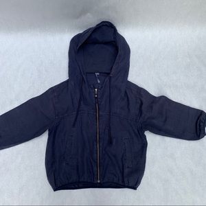 Michael Stars blue cotton 3/4 sleeve  jacket, XS